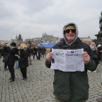 Rolly on Charles Bridge